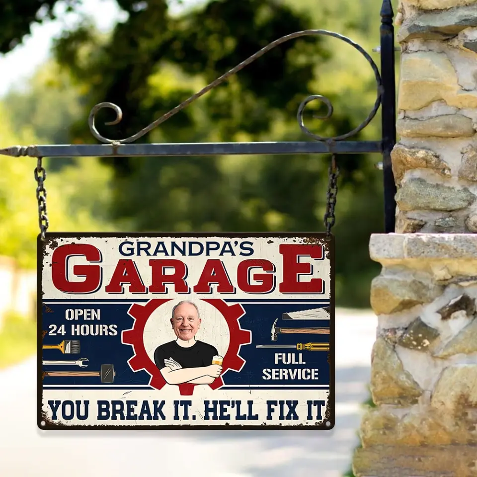 You Break It He Will Fix It - Printed Metal  Sign - Image 7