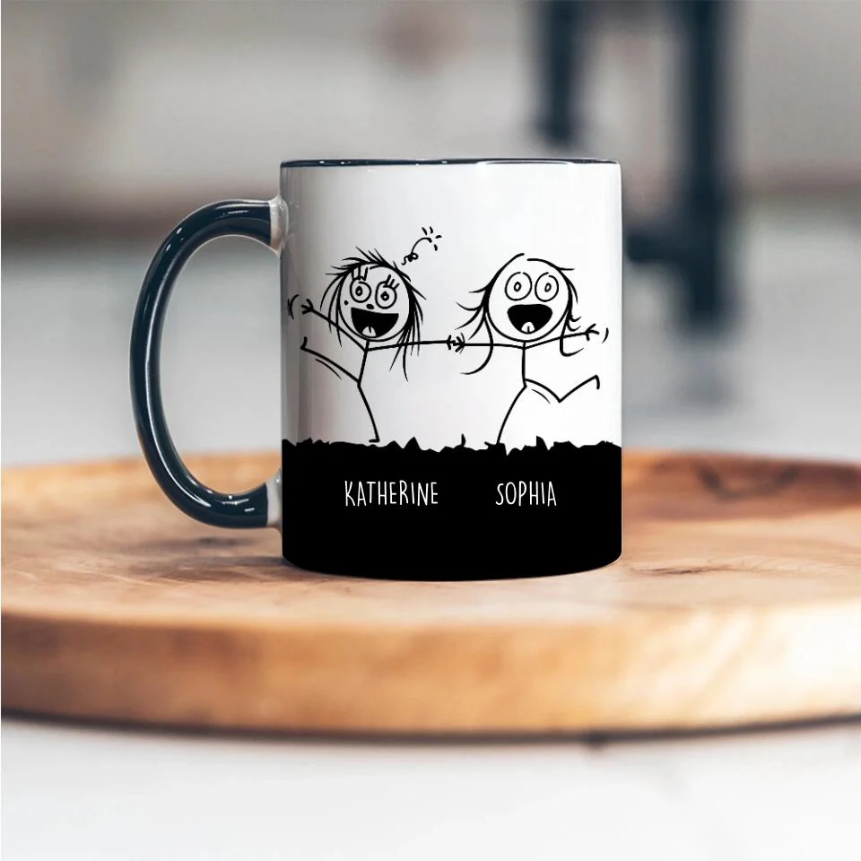 You Don't Have To Be Crazy To Be My Friend Mug - Gift for Friends - Image 6