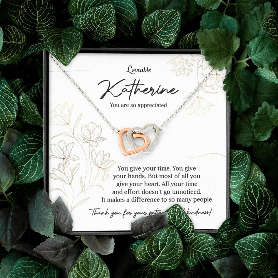 You Give Your Time, You Give Your Hands - Custom Necklace - Thank You Gift for Teacher or Mentor - Image 13