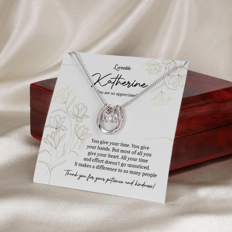 You Give Your Time, You Give Your Hands - Custom Necklace - Thank You Gift for Teacher or Mentor - Image 21