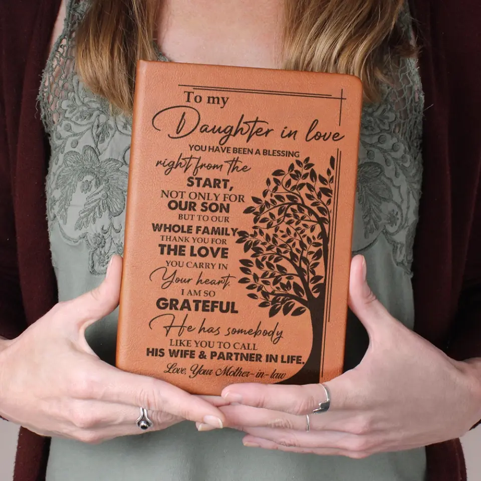 You Have Been A Blessing Right From The Start - Graphic Leather Journal - Image 4