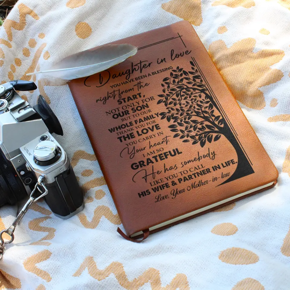 You Have Been A Blessing Right From The Start - Graphic Leather Journal - Image 5