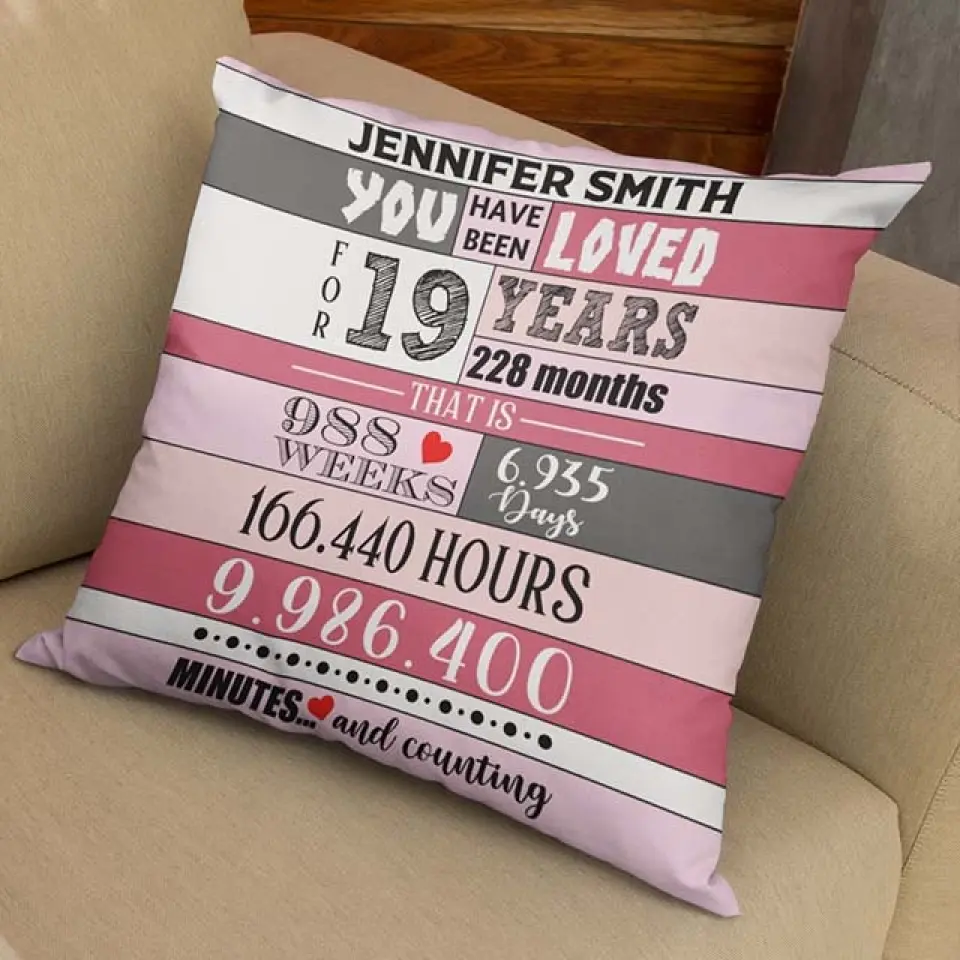 You Have Been Loved For 13 14 19 20 Years - Personalized Pillow - Image 8