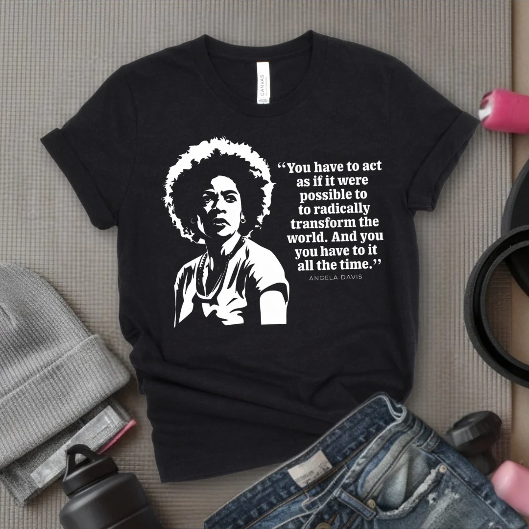 You Have To Act As If It Were Possible - Feminist T-Shirt - Women Empowerment Tee - Bella Canvas 3001 - Image 2