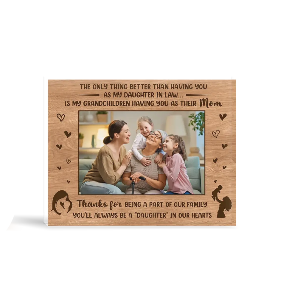 You'll Always Be A Daughter Upload Photo Acrylic Plaque - Image 2