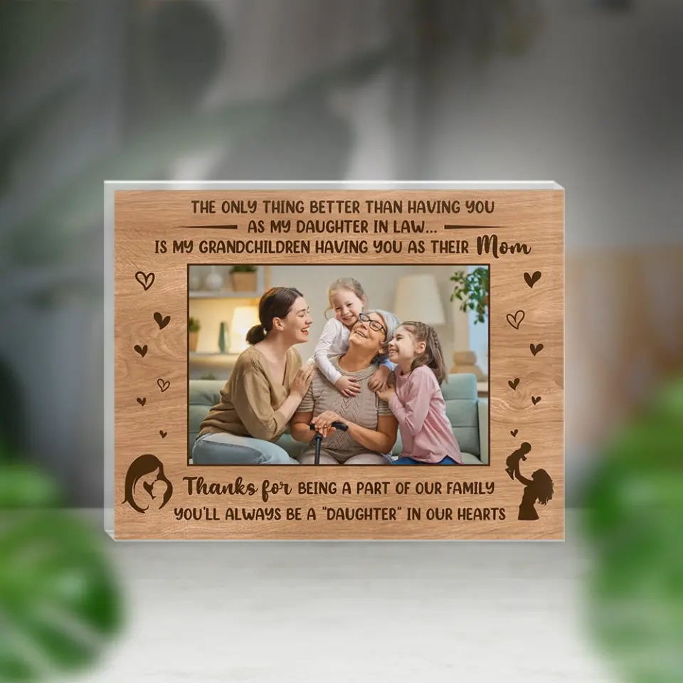 You'll Always Be A Daughter Upload Photo Acrylic Plaque - Image 3