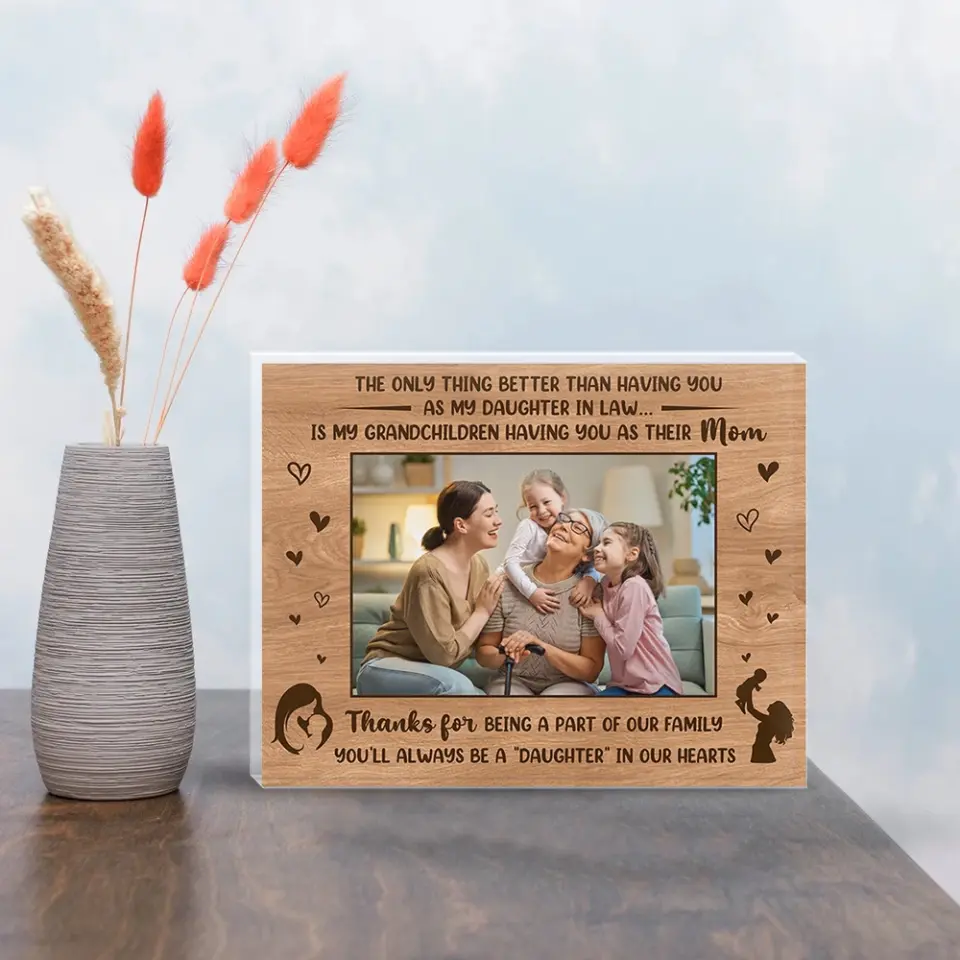 You'll Always Be A Daughter Upload Photo Acrylic Plaque - Image 4