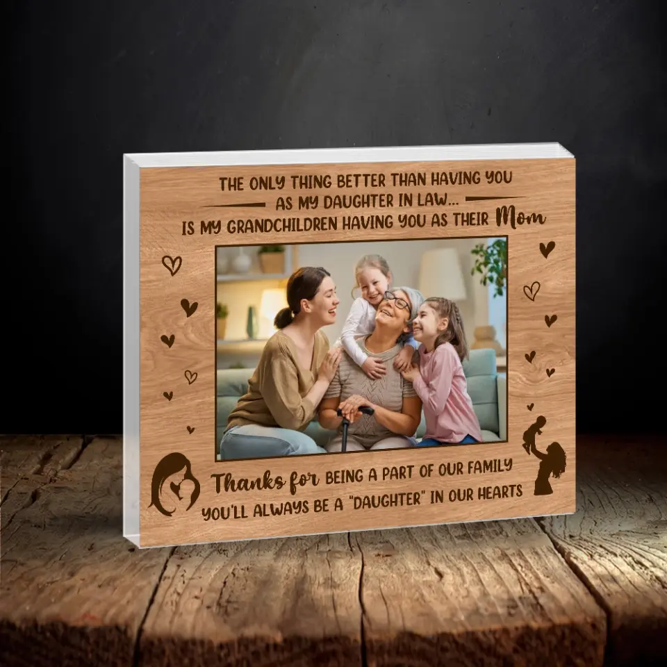 You'll Always Be A Daughter Upload Photo Acrylic Plaque - Image 5