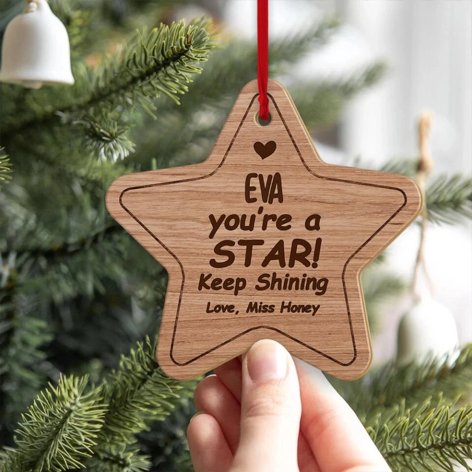 You're A Star Keep Shining - Personalized Ornament - Image 3