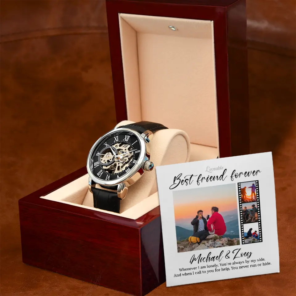Best Friend Forever, You're Always By My Side - Personalized Watch - Gift for Guy Friends