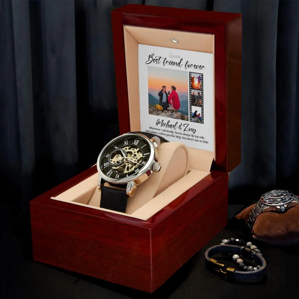 Best Friend Forever, You're Always By My Side - Personalized Watch - Gift for Guy Friends - Image 4