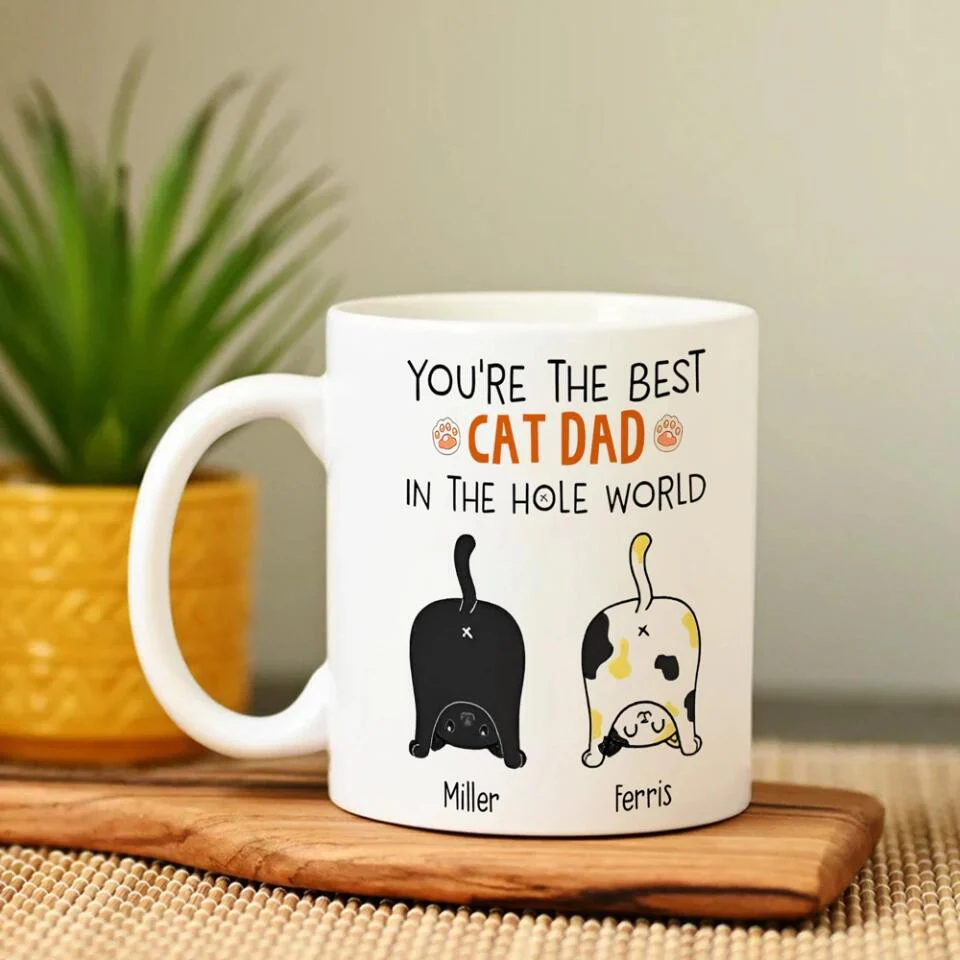 You're The Best Cat Mom/Dad in the Hole World - Personalized Mug - Birthday Gift for Cat Mom or Cat Dad - Image 5