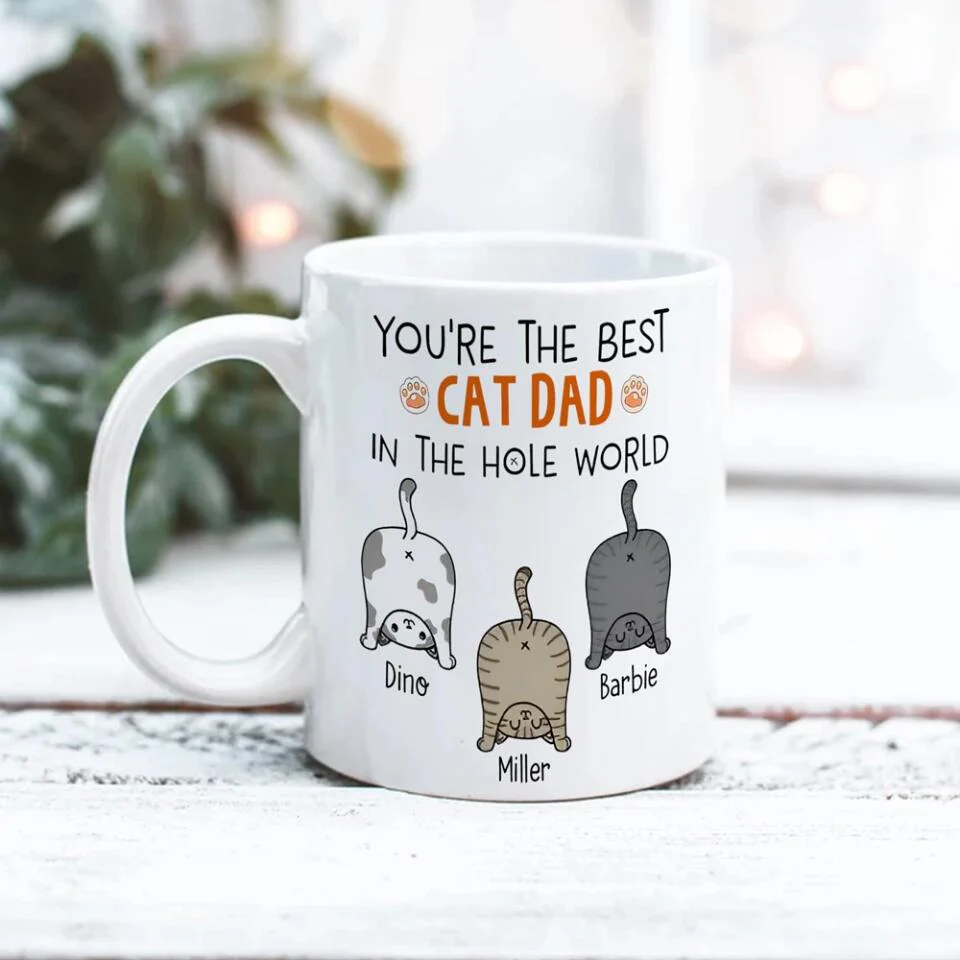 You're The Best Cat Mom/Dad in the Hole World - Personalized Mug - Birthday Gift for Cat Mom or Cat Dad - Image 6