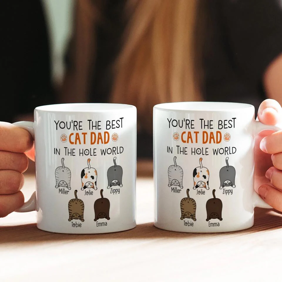 You're The Best Cat Mom/Dad in the Hole World - Personalized Mug - Birthday Gift for Cat Mom or Cat Dad - Image 7