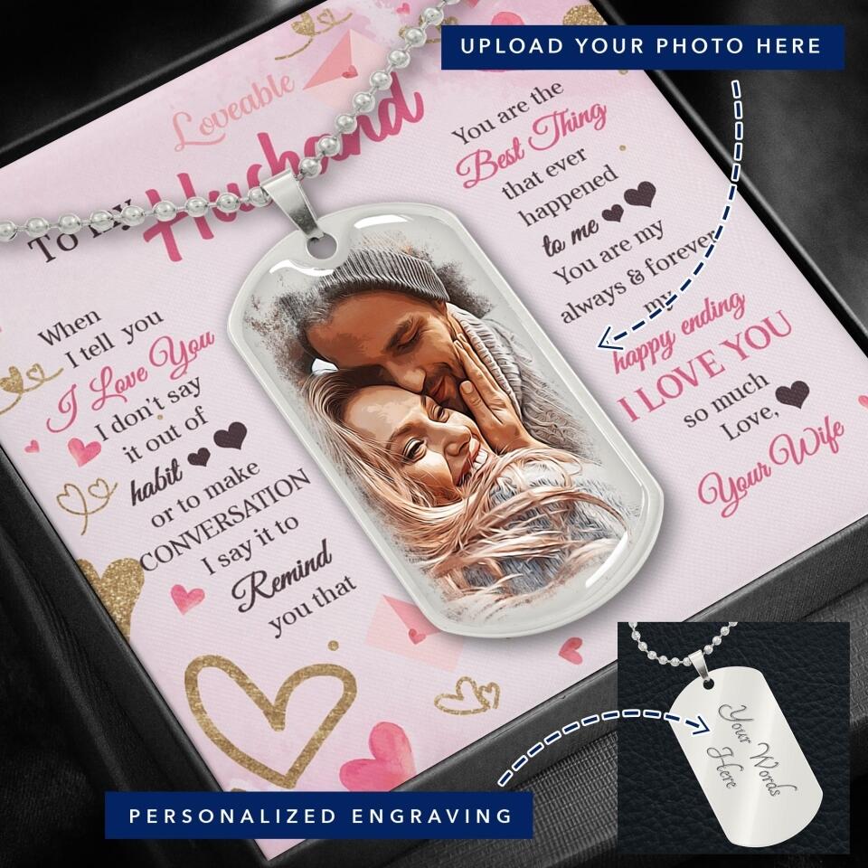 You're the best thing that ever happened to me - Personalized Necklace - Image 3