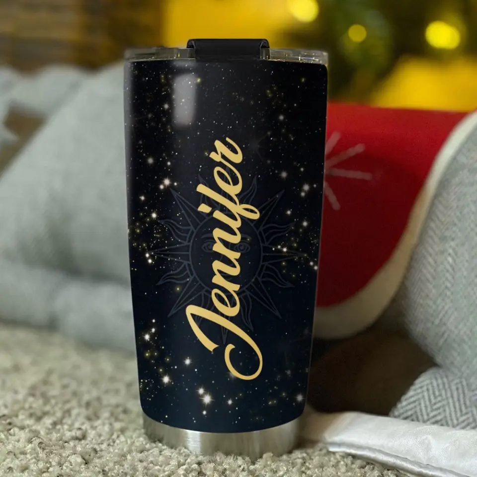 Zodiac Sign In Galaxy Personalized Tumbler - Image 6
