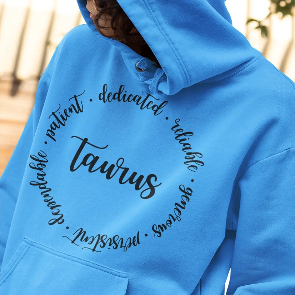 Zodiac Sign T-Shirt, Astrology Horoscope Hoodie,  Zodiac Gift for Her, Birthday Gift for Zodiac Lovers - Image 4