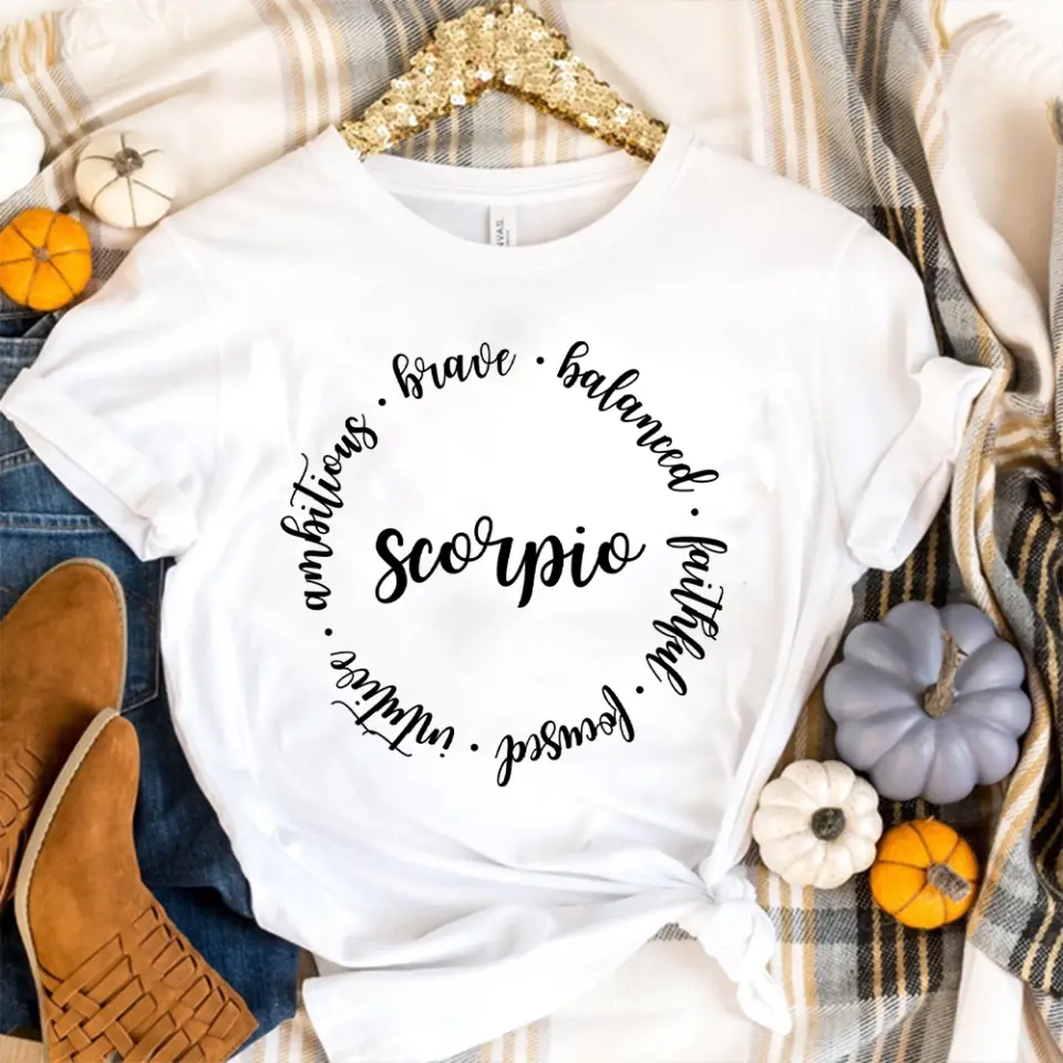 Zodiac Sign T-Shirt, Astrology Horoscope Hoodie,  Zodiac Gift for Her, Birthday Gift for Zodiac Lovers - Image 9